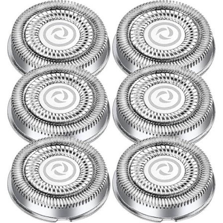 6-pack ersättningsrakhuvuden för Philips Aquatouc, Series 1000, 2000, 3000, 5000 ersättningsblad för Philips, elektriska