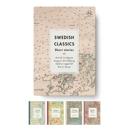 Box with four Swedish Classics