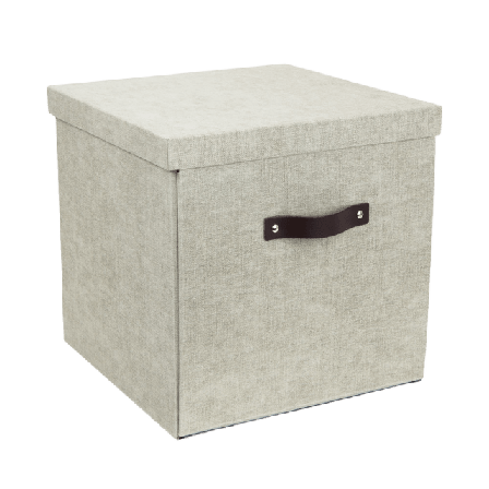 Bigso Box of Sweden Monteringsbar förvaringsbox Logan Förvaring Beige 31,5x31,5x31,5cm