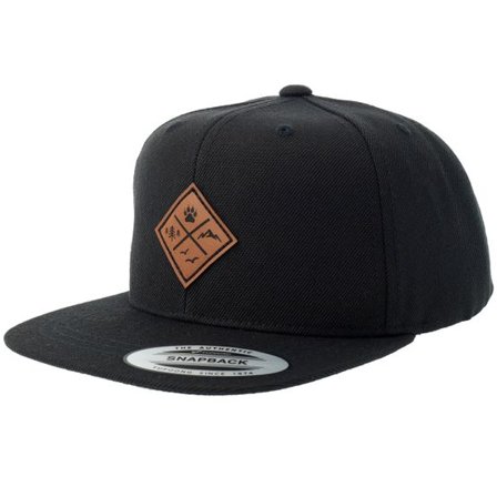 Kiddo Cap - Svart snapback Keps - Kids Nature & Animal Icons Engraved Black Snapback @ Hatstore