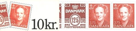 Danmark 1992 - Automathæfte 10 kr. AFA 8 - Postfrisk