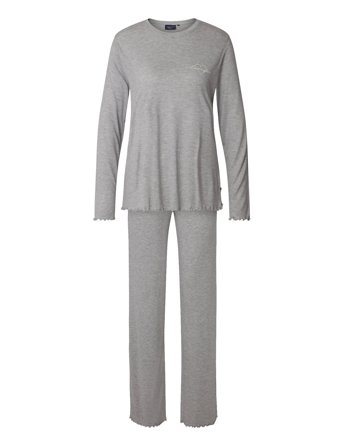 Lexington Home Lillian Jersey Pajama Set - Grey - XS