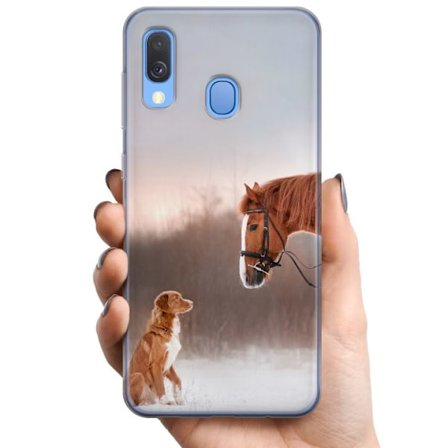 Kompatibel Mobilcover til Samsung Samsung Galaxy A40 Hest & Hund