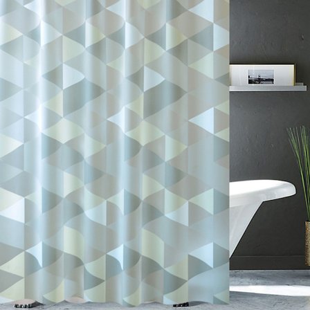 Vattentät duschdraperi i tyg – Alo badkarsdraperi