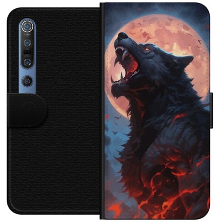 Plånboksfodral till Xiaomi Mi 10 Pro 5G med Ylande varg