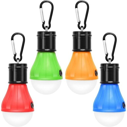 LED Campinglampor, Paket, Vandring, Fiske, Vattentät Nödlampa, Batteridriven, LED-belysning för Inomhus och Utomhus.