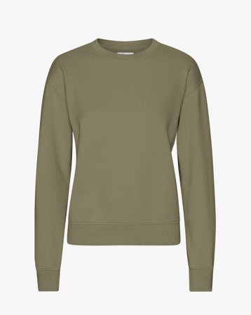 Women Classic Organic Crew - Dusty Olive XL