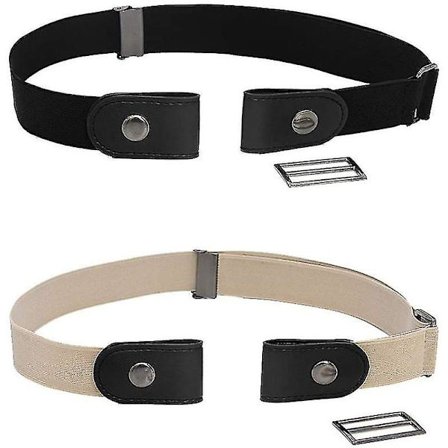 Bälte utan spänne, 2 st elastiska bälten utan spänne justerbara