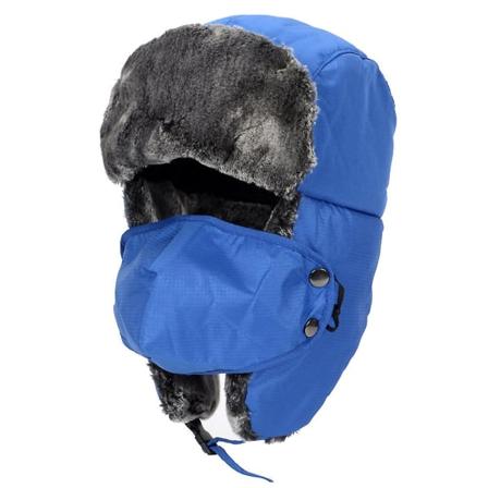 Vinter Børn Piger Trapper Trooper Hat Udendørs Varm Ski Cap Vindtæt Maske Øreklapper Ushanka Fleece Hat Til Børn Blue