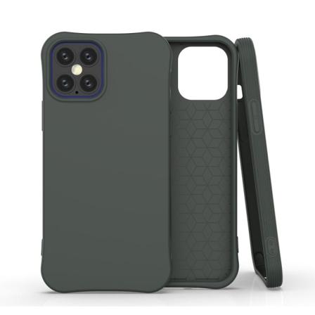 Iphone 12 / 12 Pro - Shockproof Matt Tpu Skal - Mörk Grön Darkgreen Mörk Grön
