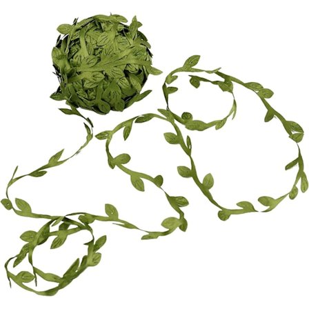 Olivlöv band spets trim applikation sömnad diy hantverk perfekt applikation utsmyckning olivgrön band