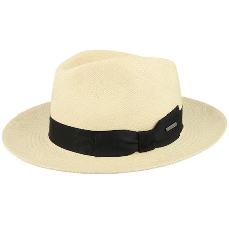 Stetson - Beige straw Hut - Fedora Panama Natural Straw Hat @ Hatstore