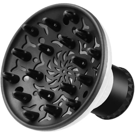 Universal Hårtørrer Diffuser og Mundstykke til 3,8 til 6 cm Hår Justerbart Professionelt Salonværktøj til Styling af Krøllet og Naturligt Bølget Hår 