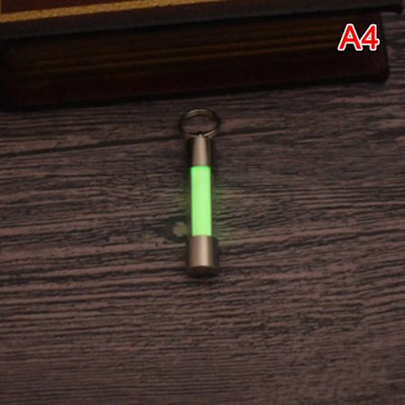 Titanium Stainless Steel Embrite Pimeässä hohtava avaimenperä FOB