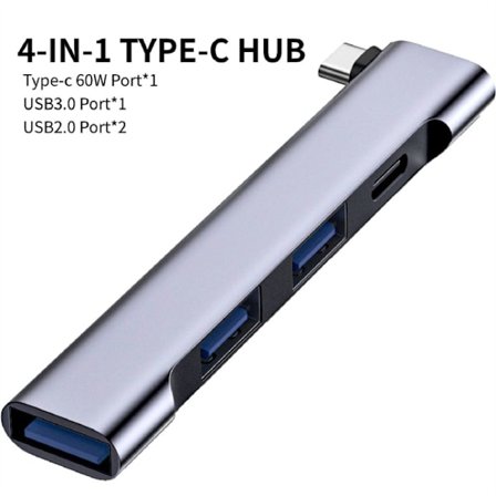 4 I 1 USB-C HUB Universal USB 3.0 dockningsstation