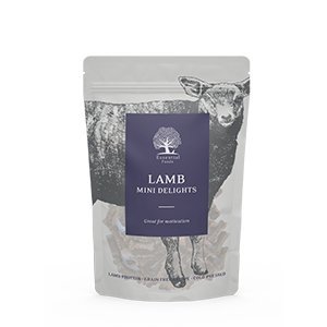 Essential Lamb Mini Delights, Hundgodis, 100g