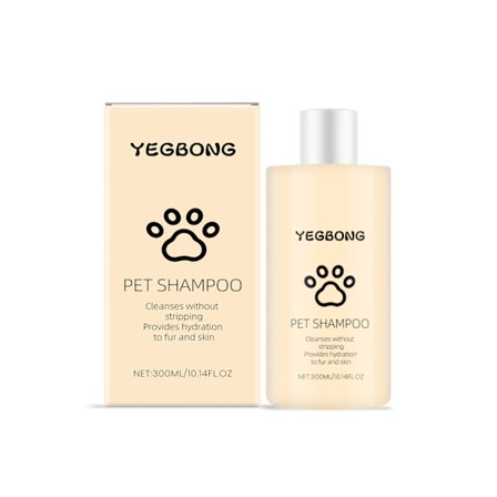 Husdjursschampo för katter och hundar, rengör och badar hår, lämnar håret slätt och trasselfritt, milt schampo