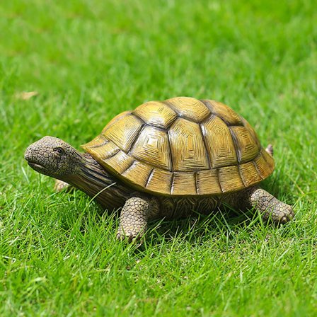 Harpiks Skildpadde Statue, 10.8X25.8X17.5CM, Dekorativt Objekt