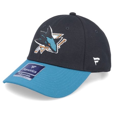 Fanatics - NHL Černá adjustable Kšiltovka - San Jose Sharks Core Black/Active Blue Adjustable @ Hatstore