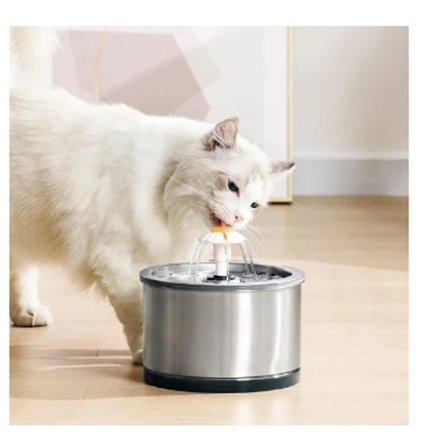 304 rustfritt stål automatisk vanndispenser for kjæledyr