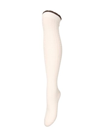 Becksöndergaard Scallop Knee Sock - White - 39-41