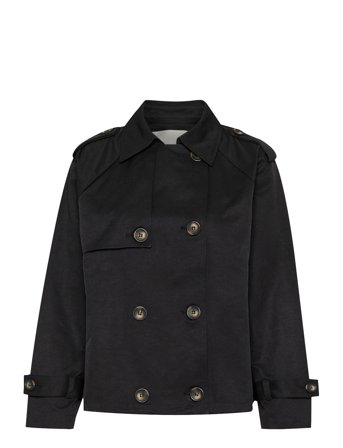 My Essential Wardrobe Miramw Short Trenchcoat Svart