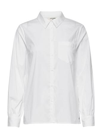 Cracir Shirt Langærmet Skjorte Hvid Cream