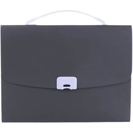 Bærbar A4 Business Dokumentmappe Organisasjonspose Mappe Opbevaring Organizer Testpapirholder Pakke Sort