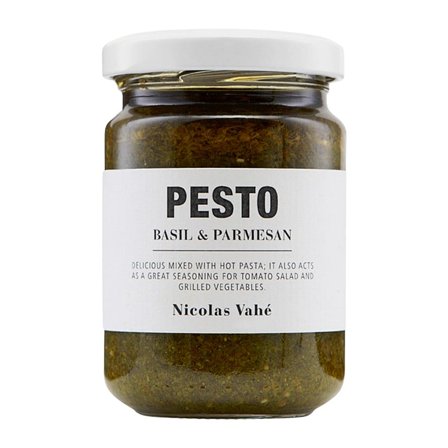 Nicolas Vahé Pesto, Basil & Parmesan 135 g, Helse & Madvarer, Dressing & Saucer, Pesto