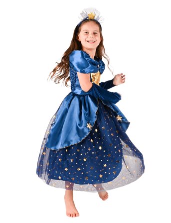 Den goda fen Star Princess Dress - Blue - 98/104