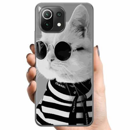 Xiaomi Mi 11 Lite Tpu Mobilskal Fancy Cat