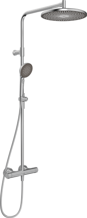 Oras Aurelia Round 4792 Loftbrusersæt 150 c/c Børstet stål, Badeværelse