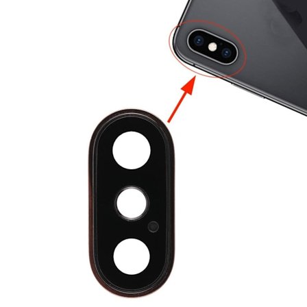 iPhone XS/XS Max Kameralins med Ram - Guld
