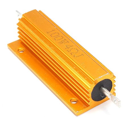 Guld Aluminium Klädd Effekt Resistor Motstånd 100w, 4 Ohm 4r([HK])