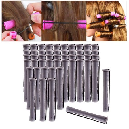 Curl Cold Wave Perm Rods Locktång Hår Halkfria Flexibla Rullar Permanentningsset Hårspolar Hår Cold Rods att Använda för Långt eller Kort Hår