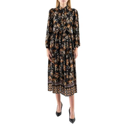 Liu Jo, Midi Dress Zwart, Dames, Maat:M