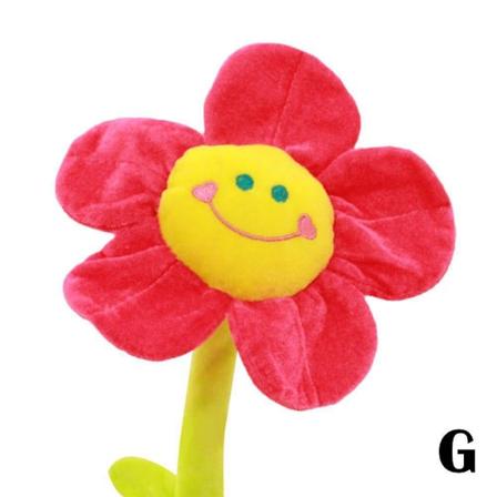 Auringonkukka pehmolelu Hymyilevä auringonkukka Naru Kukka Taivutettava Tekokukka Simulaatio Auringonkukka Kimppu Nukke [LGL] Onesize Rose Red