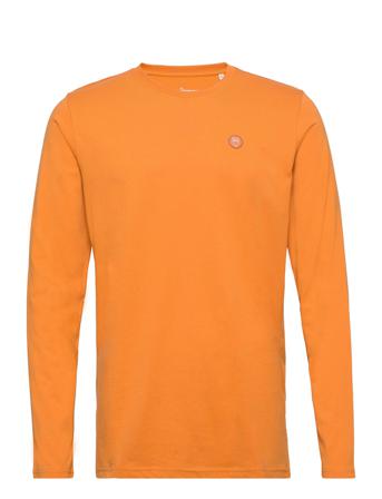 Badge Long Sleeve - Gots/Vegan T-shirts Long-sleeved Orange Knowledge Cotton Apparel