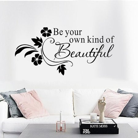 Klistermærker Badeværelse Vægklistermærker Vinylklistermærke, Vægklistermærker til Stue Familievægklistermærker 28*57CM