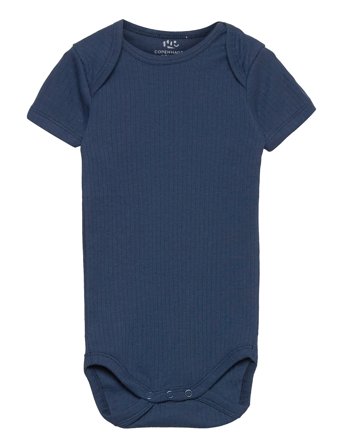 Copenhagen Colors Rib Jersey Short Sleeve Body - Navy - 68