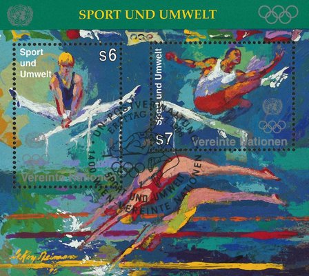 FN Wien 1996 - Olympiske lege - Stemplet miniark
