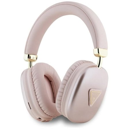 Guess Metallic Triangle Logo Over-Ear-hodetelefoner - rosa