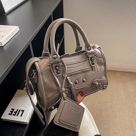 Vintage Taske Kvinder Ny 2023 Luksus Kvalitet Blød Læder Håndtaske Kvinde Casual Dame Skulder Shopping Pakke Mobiltelefon Taske Pige