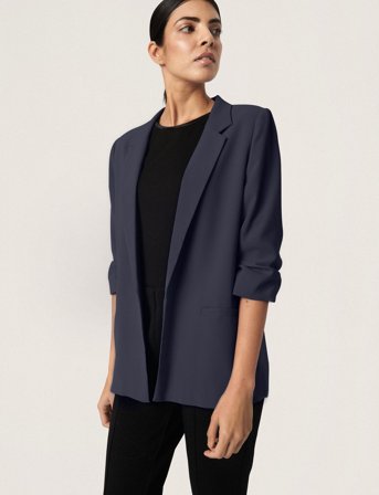 Soaked in Luxury Slshirley Blazer - Blue - M