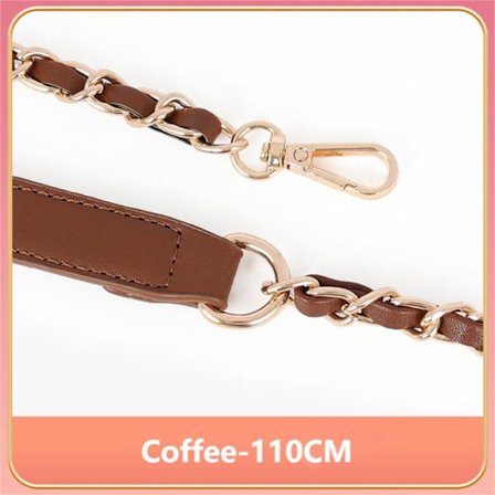 110cm Taske Metal Kæde Taske Strap KAFFE