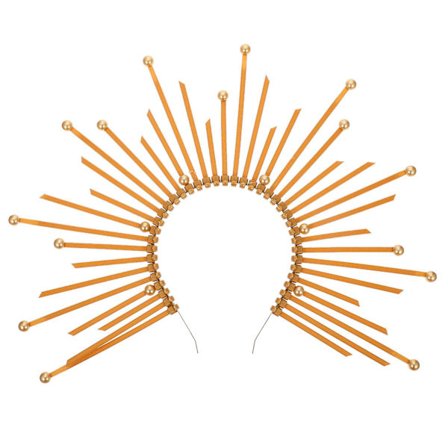 Retro Mary Halo -panta Retro -panta Ainutlaatuinen -panta Naisten hiusasuste (37X26.5cm, Kulta 1)
