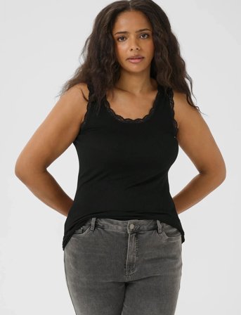 Kaffe Curve Kcomia Top - Black - L