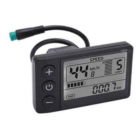 24V 36V 48V 60V Vanntett LCD-skjerm S866 Kontrollerpanel Dashboard Elektrisk Sykkel Display for El