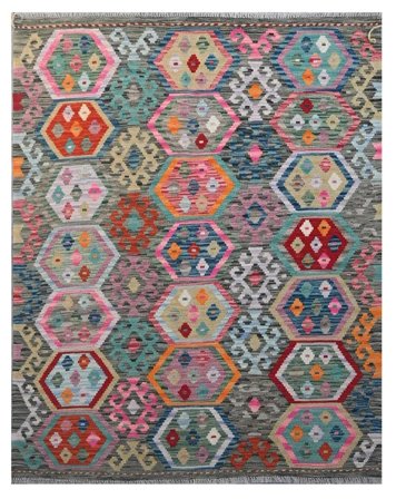 Kilim Afghan Old Style Rug 134X169 Wool