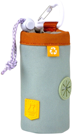 Woolly Wolf Poop Bag Holder Glacier Green